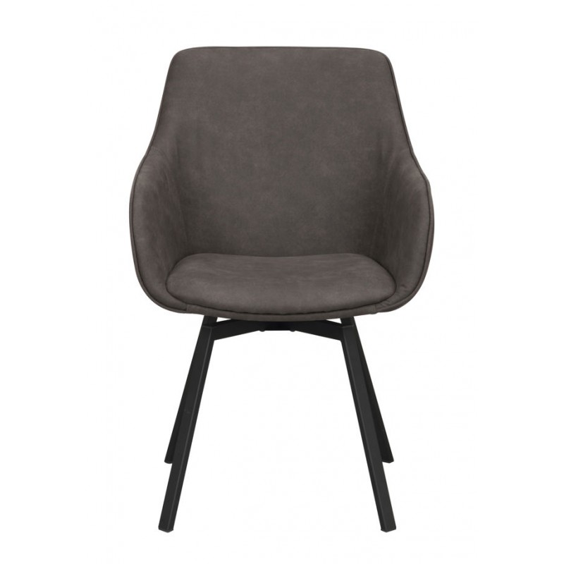 RO Alison Arm Chair Dark Grey/Black